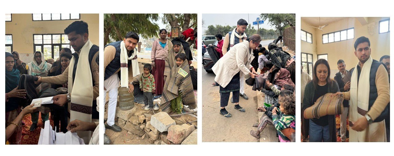 Councillor Kunal Yadav Partners with Nanhi Veena Women’s Welfare Foundation to Provide Winter Relief in Gurugram